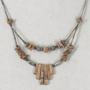 Vintage Tiered Jasper Necklace